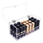 ACD-007A- Clear Plastic Acrylic lipstick holder Acrylic Cosmetic Box1尺寸9.05英寸X3.74英寸X3.93′ 英寸
