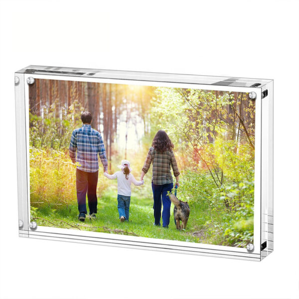 APH-015 Wholesale 4×6 5×7 6×8 a4 Two Sides Acrylic Picture Frames Acrylic Magnetic Photo Frame1