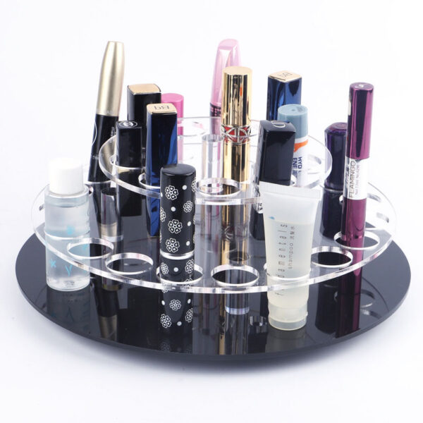 OUKE Rotating acrylic lipstick holder plexiglass lipstick display rack1