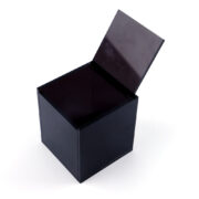 BCT-011A Clear Black Acrylic Storage Box with Lid80x80x80MM1
